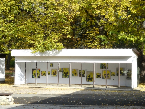 Picture gallery, instalation in stand no. 36, Fairground Flora Olomouc, 2005