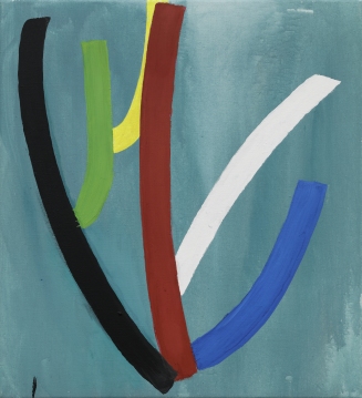 Bush 1, 2015, tempera on canvas, 60 x 55 cm