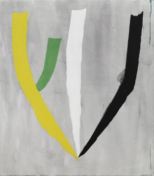 Bush 3, 2015, tempera on canvas, 80 x 70 cm