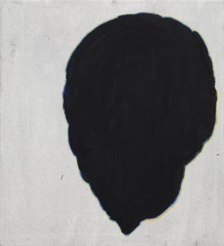 Hlava 1, 2015, tempera na plátně, 60 x 50 cm