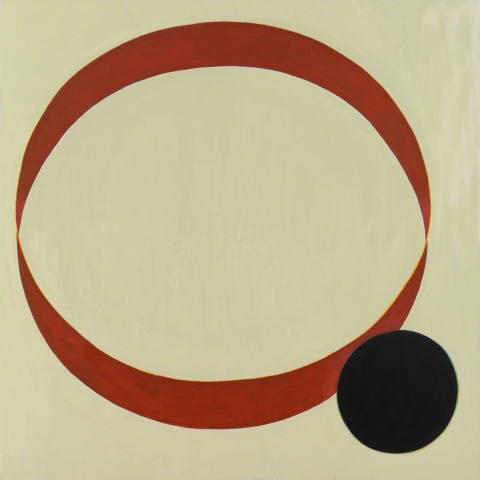 Ring, 2016, tempera on canvas, 180 x 180 cm 