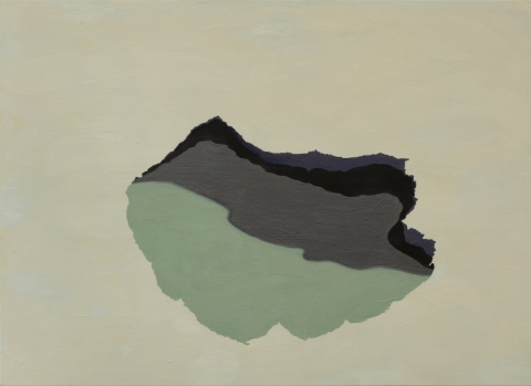 Spodní vody, 2018, tempera na plátně, 120 x 165 cm