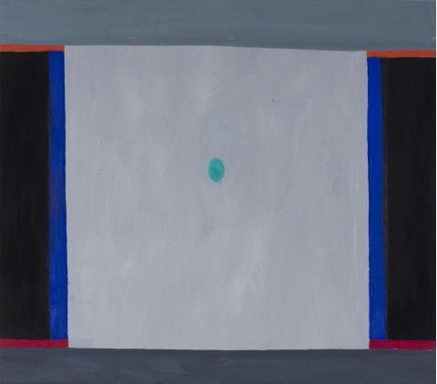 Portál III, 2019, tempera na plátně, 90 x 80 cm